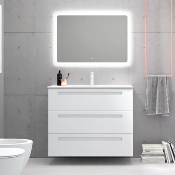 ▷ Mueble Auxiliar Baño Suspendido Aqua 2 Puertas, ENVÍO GRATIS