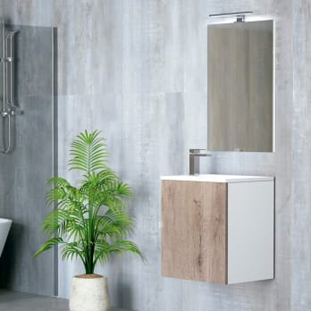 Conjunto mueble de baño fondo reducido 35 cm Petit Campoaras