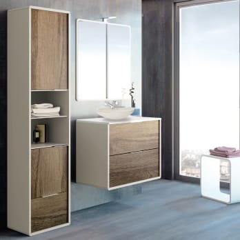 Mueble de baño con encimera de madera Vintass Campoaras