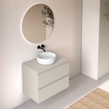 Mueble de baño con encimera de madera Roma Bruntec