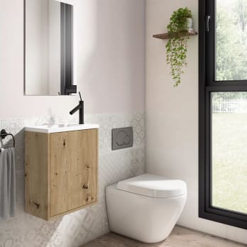Conjunto completo mueble de baño fondo reducido 22 cm Loft Visobath