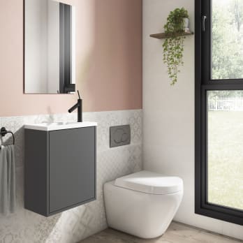 Conjunto completo mueble de baño fondo reducido 22 cm Loft Visobath