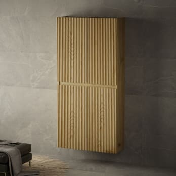 Columna doble 4 puertas madera maciza Alpes Bruntec