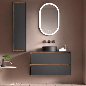Mueble de baño con encimera de madera Indico Viso