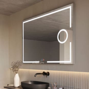 Espejo de baño con luz LED Malta Ledimex