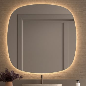 Espejo de baño con luz LED Look Bruntec