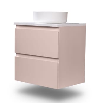 Mueble de baño pequeño Nivo Bruntec 2 cajones suspendido