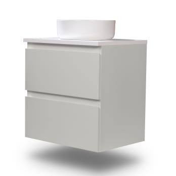 Mueble de baño pequeño Nivo Bruntec 2 cajones suspendido