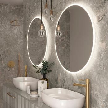 Espejo de baño con luz LED Bélgica Ledimex