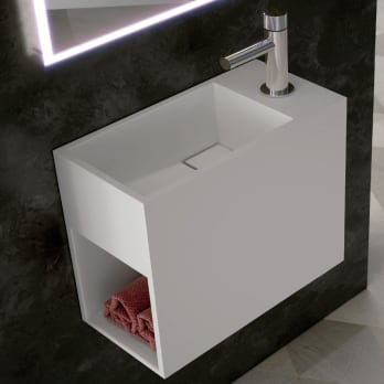 Lavabo de baño suspendido fondo reducido Jazz de Art and Bath