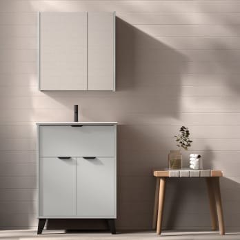 Conjunto mueble de baño fondo reducido 35.5 cm Midi Visobath