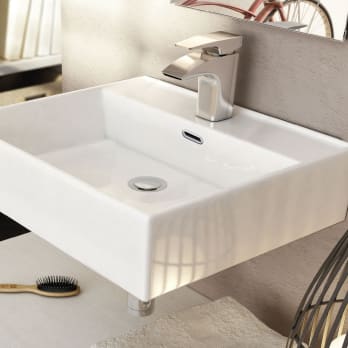 Lavabo suspendido fondo reducido Leo Art and Bath