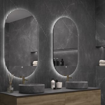 Espejo de baño con luz LED Borneo de Eurobath