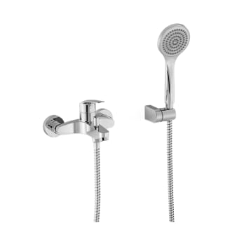 Grifo de ducha y bañera empotrado Base Plus Tres