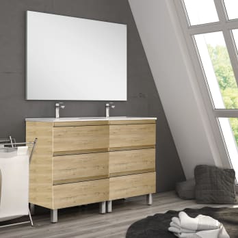 Mueble de baño suspendido Dundee color Roble Otippo de 70 cm