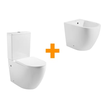 Pack inodoro + bidé Roundy Bruntec