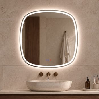 Espejo de baño con luz LED Leda Bruntec