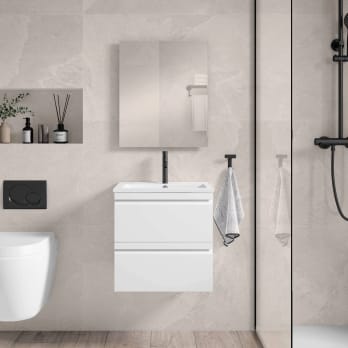 Conjunto mueble de baño fondo reducido 40 cm Lagos Visobath