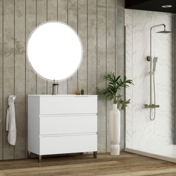 Conjunto mueble de baño Basic Bruntec