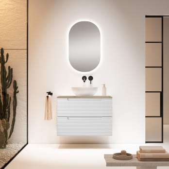 Mueble de baño con encimera hidrófuga Niágara Kyoto Visobath