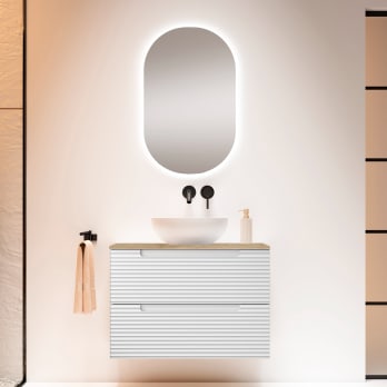 Mueble de baño con encimera hidrófuga Niágara Kyoto Viso
