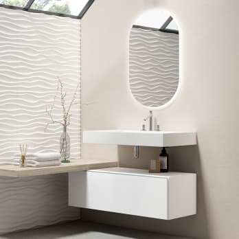 Mondo Viro Mueble colgante cajonera bajo lavabo para baño de