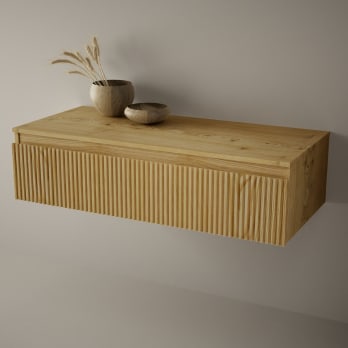 Cajonera con encimera de madera Alpes Bruntec