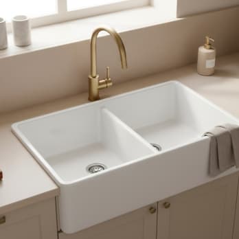 Fregadero de cocina 2 cubetas Farmhouse de Unisan