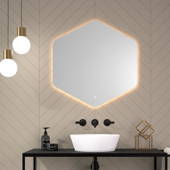 Espejo de baño con luz LED Azores de Eurobath