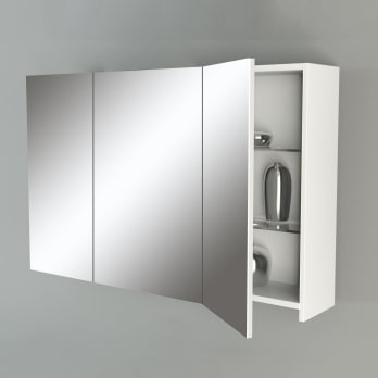 Armario de Baño con Espejo e Iluminado LED con 3-Puerta (70 x 60