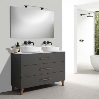 Mueble de baño con encimera de resina Gaia Bruntec