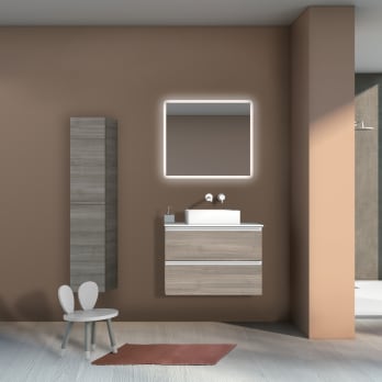 Mueble de baño con encimera de madera Vida Royo