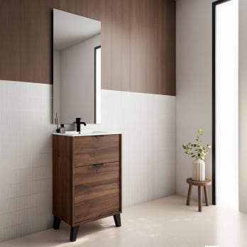 Conjunto mueble de baño fondo reducido 35.5 cm Midi Visobath