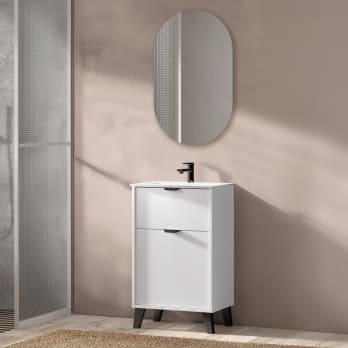 Conjunto mueble de baño fondo reducido 35.5 cm Midi Visobath