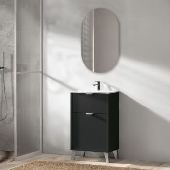 Conjunto mueble de baño fondo reducido 35.5 cm Midi Visobath