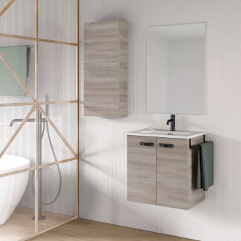 Conjunto completo mueble de baño fondo reducido 35 cm Aneko Amizuva