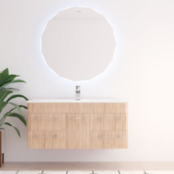 Espejo de baño con luz LED Circis Bruntec