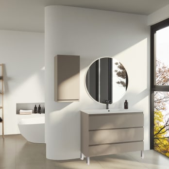 Mueble de baño lacado fondo reducido 37.8 cm Vilma Bruntec