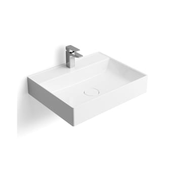 Lavabo suspendido Mini blanco 28x10x28 cm