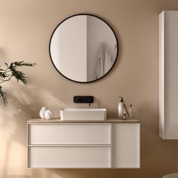Mueble de baño Oslo con encimera de madera Coycama