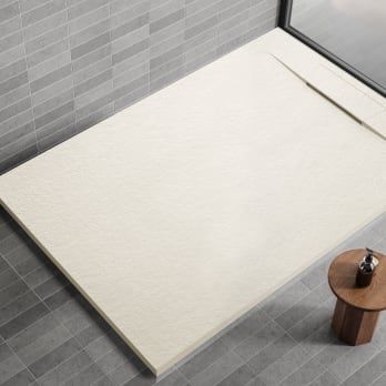 Plato de ducha de resina Fluvia de Bruntec