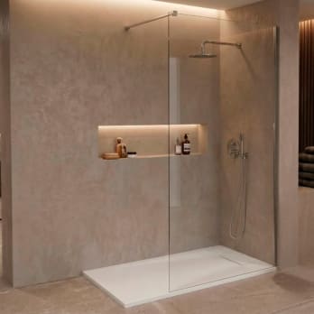 Kit plato de ducha con mampara Alana Bruntec