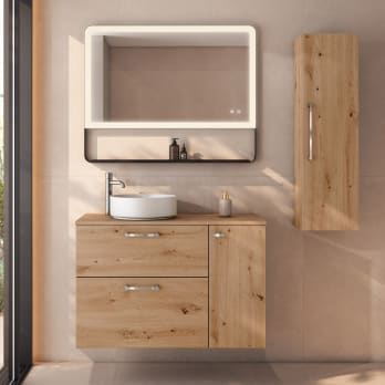 Mueble de baño con encimera de madera Verso VisoBath