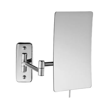 Espejo aumento x3 cuadrado de pared Bruntec
