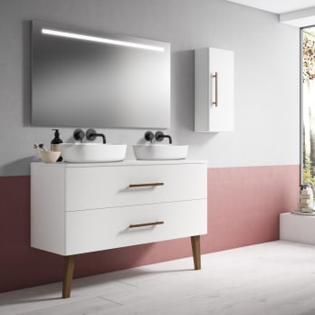 Mueble de baño con encimera de resina Gaia Bruntec