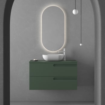 Mueble de baño con encimera de madera Econic Royo