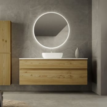 Mueble de baño con encimera de Solid surface Alpes 1 Bruntec