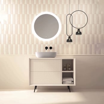 Mueble de baño con encimera de madera Sue Lux Avila Dos