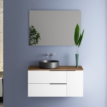 Mueble de baño con encimera de madera Coban Bruntec