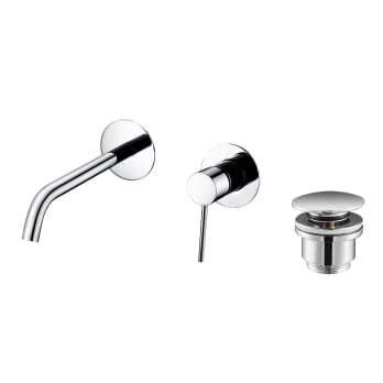 Pack grifo de lavabo empotrado Imex Milos + Válvula click-clack